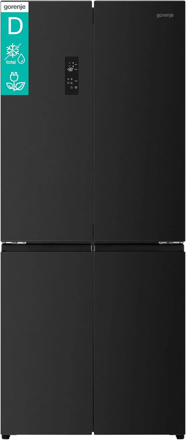 Gorenje NRM819D61BX, Mrazničky, Cross dveře, 460L, CrispZone with support ovládání, Fresh box with multifunkční, Černá, 4 × 190 × 65 cm