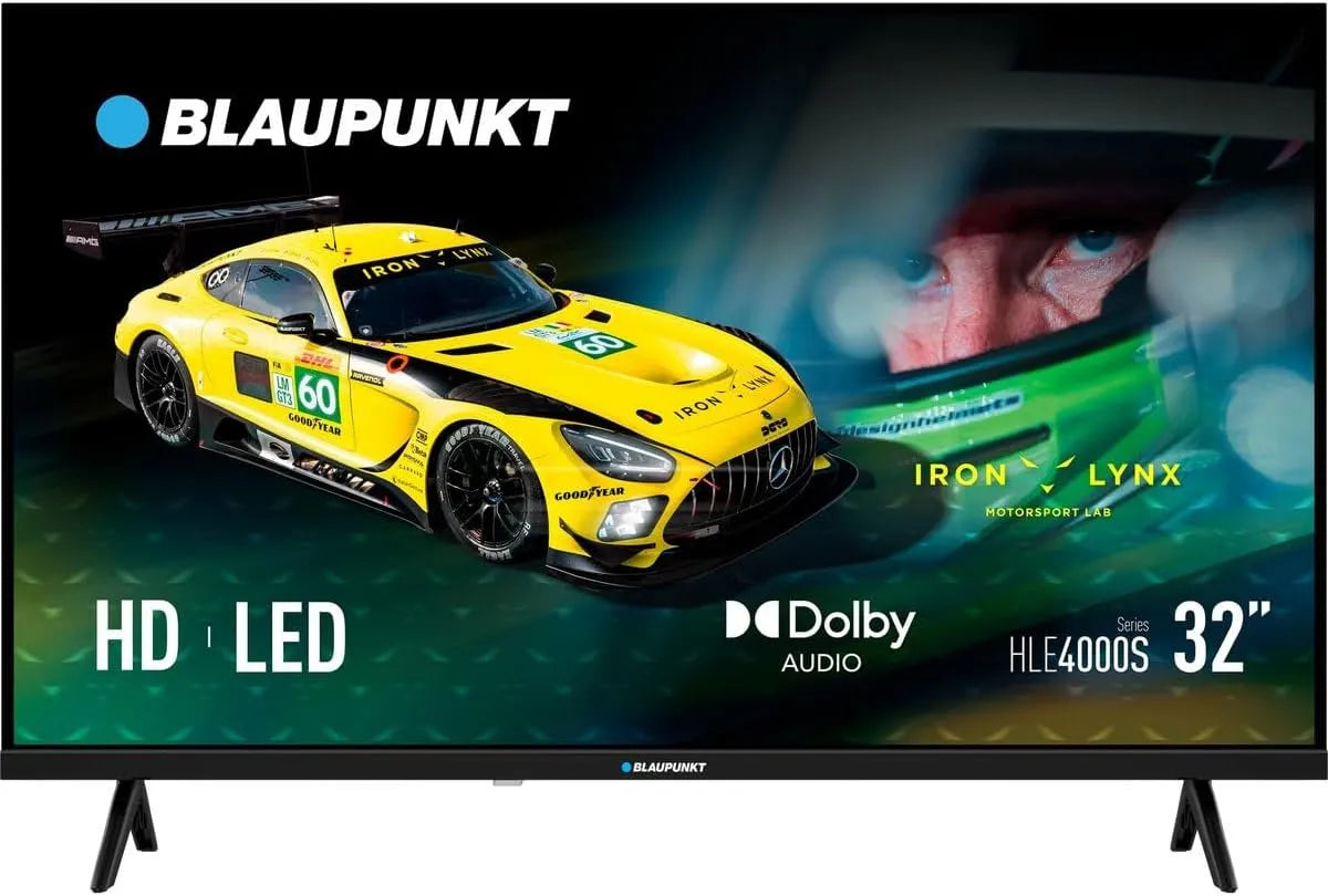 BLAUPUNKT 32HLE4000S, Přenosné televizory, BOUPUNKT 32 palců LED HD připraven TV s Dolby Audio 16: 9 2X USB, CI Coax, Černá, 1366 x 768