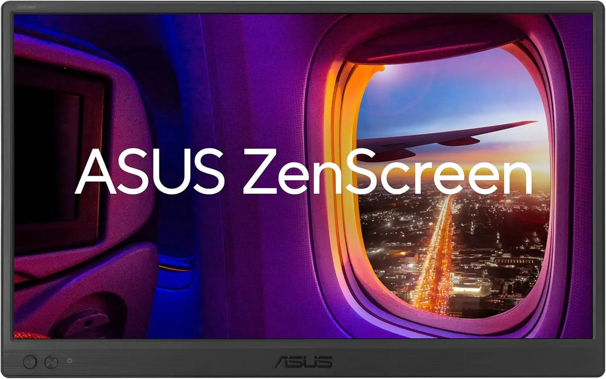 ASUS MB169CK, Monitory, 15.6 palců Full HD IPS Přenosný monitor, Černá, Full HD