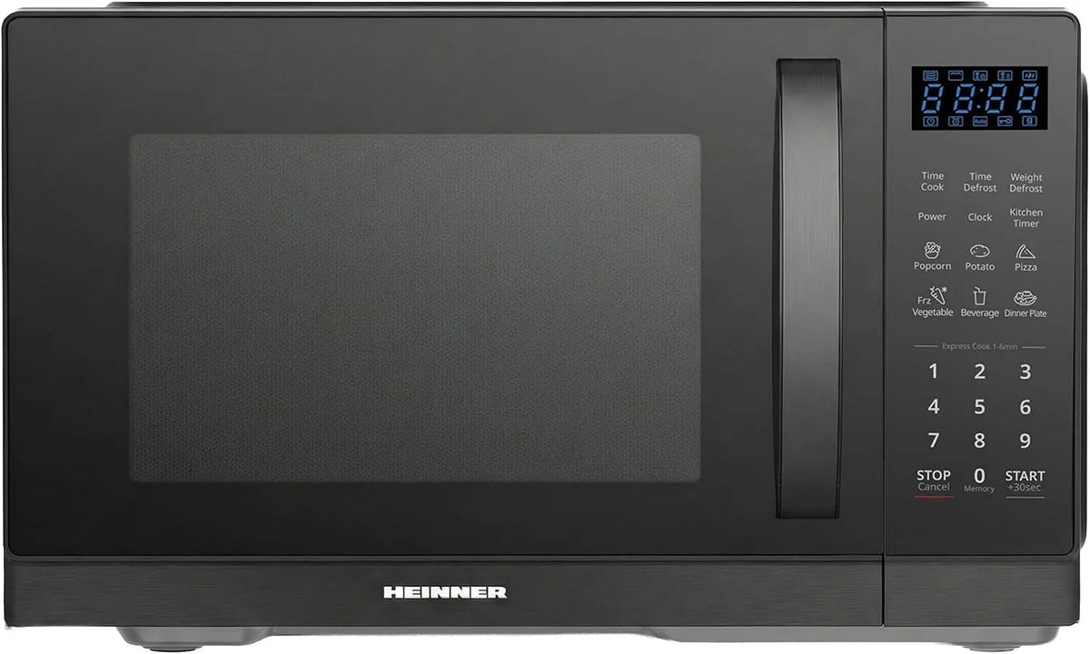 HEINNER HMW-MD25DBK, Multifunkční mikrovlnné trouby, Mikrovlnná trouba 25 L, 900 W - digitální, 11 úrovní výkonu, 6 automatických, Černá, 25 L