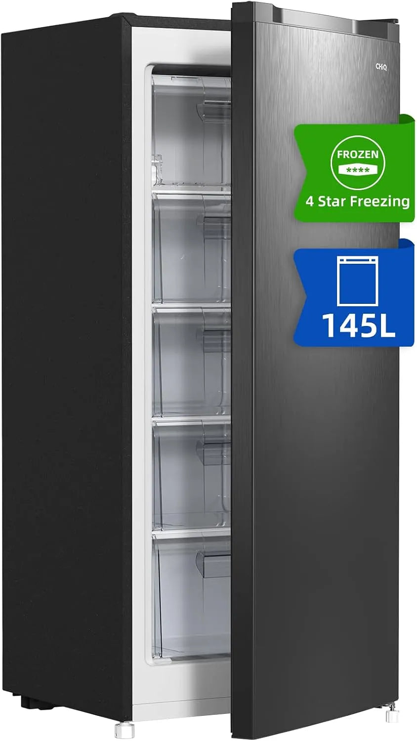 CHiQ, Mrazničky, Mrazicí zařízení Výměnná zastávka dveří (145L Ruční rozmrazování), Bílá, 145L, 146 l, 540x550x1259mm, 182 kW