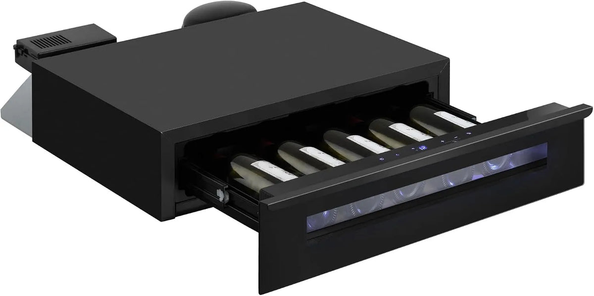 Amica, Vinotéky, víno regulátor teploty zásuvka volnoběh 13 l X-Type Design 5-láhev kapacita, Černá, 13 l, 5 l, 0, 75 l