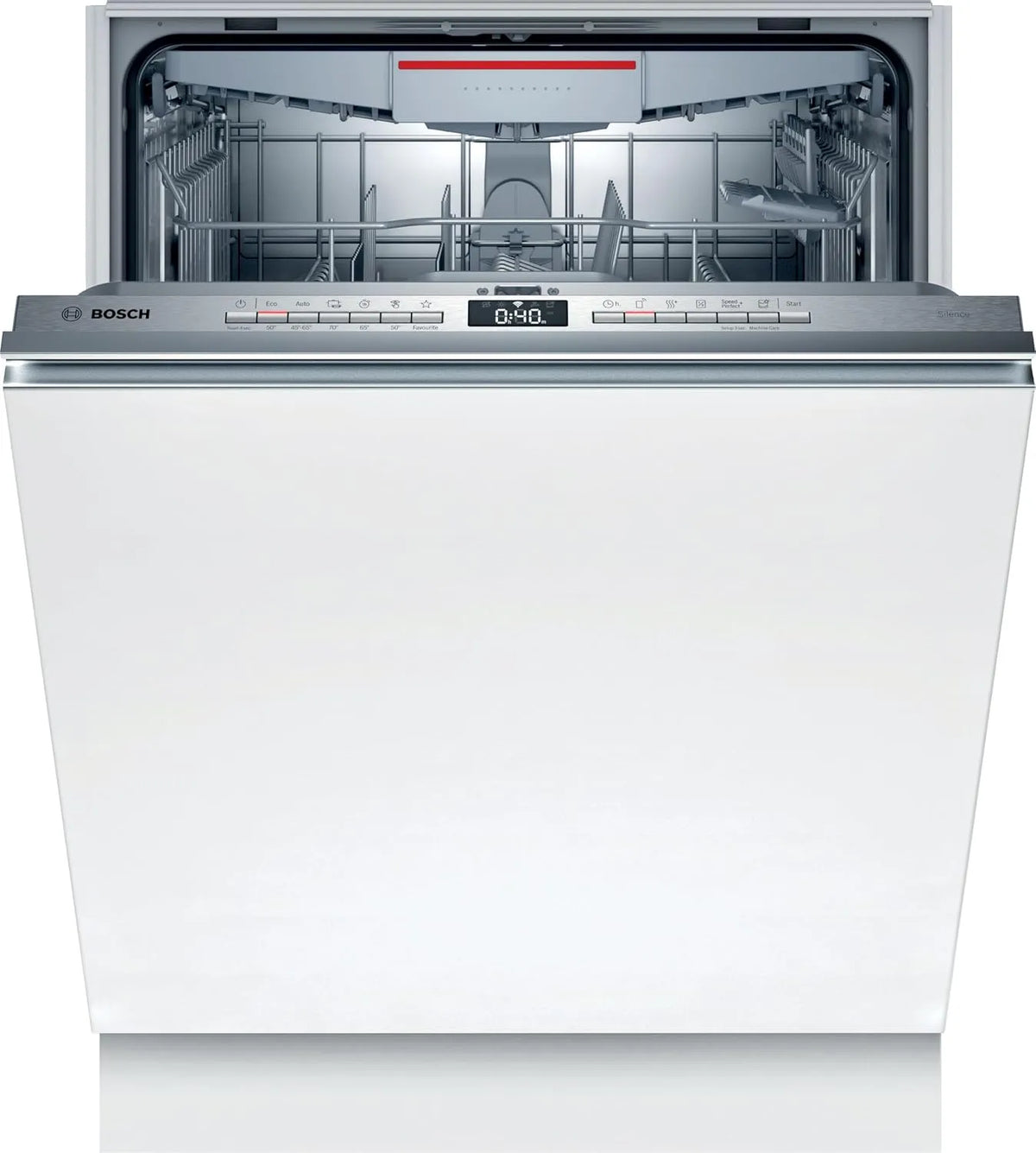 Bosch SMV4HVX45E, Myčky nádobí, 60 cm, Series 4, myčka nádobí, Home Connect - 13 příbory, EcoSilence Motor, Stříbrná, 92 kW, 9.5 l
