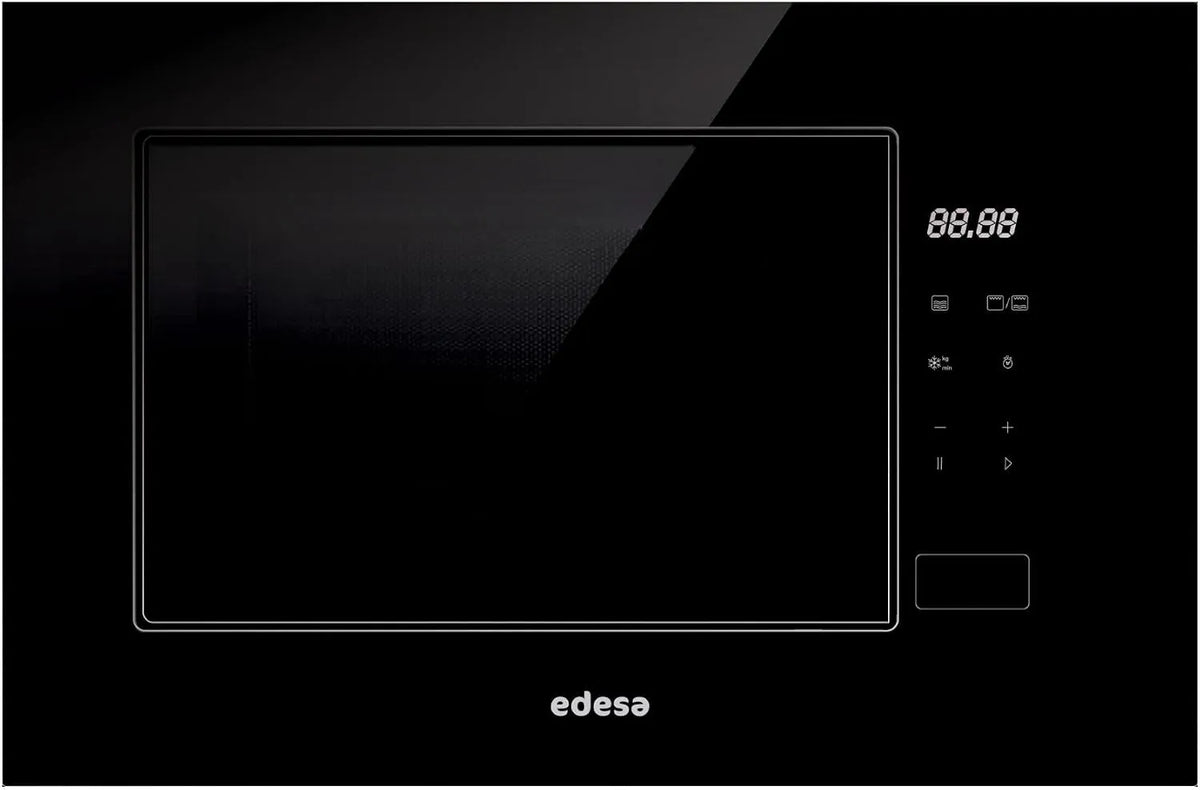 Edesa EMW-2021-IG, Mikrovlny s ovesným a grilem, built- v mikrovlnné troubě BK, bezrámové, velké kapacity, 20 litrů, grilování, Černá, 20 l