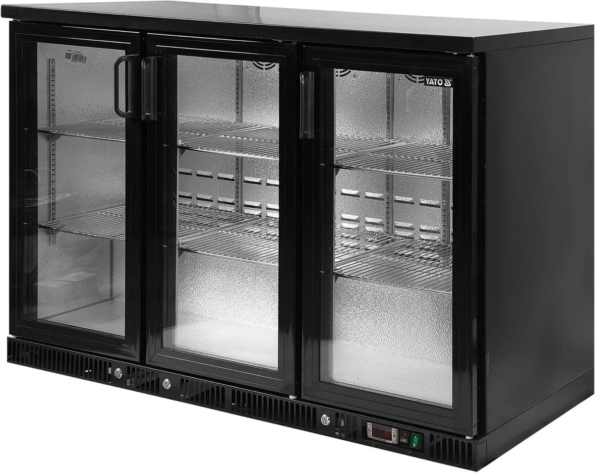 Mamuth Wild Nature 220-240V, Chladicí lahve, YATO láhev lednička pokoj Three- dveře 341L - energeticky efektivní lednička z, Bílá, 341L, 240V