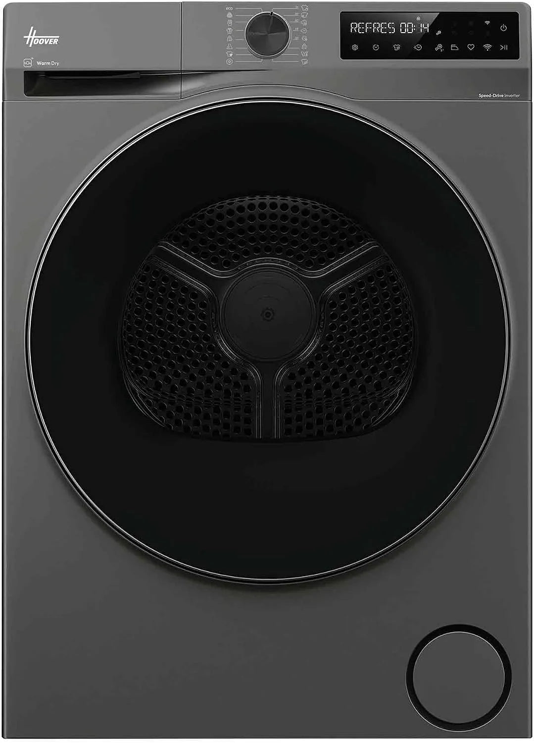Hoover 9N3BGX-S, Sušičky s tepelným čerpadlem, Pro Dry Series 5 HBP vysoušeč tepelného čerpadla 9 kg, třída energetické, antracit, 9 kg, 62 dB