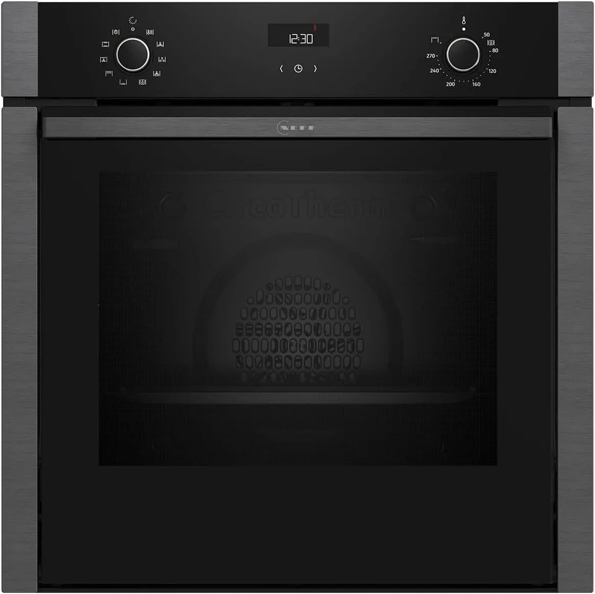 Neff B3ACE2AG3, Trouby, N50, trouba, 60 x 60 cm, Made in Germany, LCD displej, zasouvací dveře, Šedá