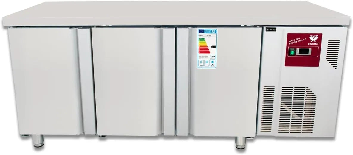 Beeketal, Chladicí stoly, Beketální gastronomický stůl z nerezové oceli, Stříbrná, 50 mm, 236 w, 1350 x 700 x 825 mm, 1800 x 700 x 825 mm