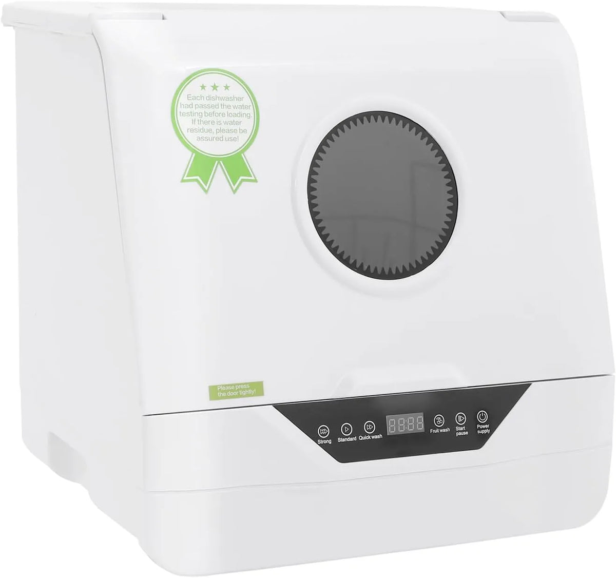 AHSSBSA IPX1, Myčky nádobí, 60 cm, Kompaktní stolní myčka nádobí, 800W vysoce teplotní dezinfekce LED displej, Bílá, 800W, 1 v, 4 W, 220V