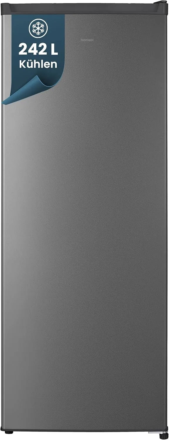 homeX CS2422E-S CS242CE-S, Chladicí přístroje bez chladničky, lednička bez mrazáku velké 242 l volnostátí, Bílá, 242 l, 37 dB, 54, 5 cm, 55