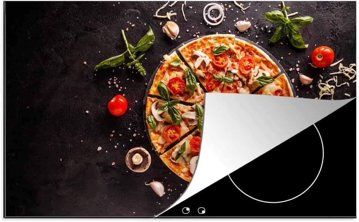 MuchoWow, Pracovní a plotýnkový kryt, © Ceranfeld postřikovací kuchyňská pizza, Černá, 3 mm