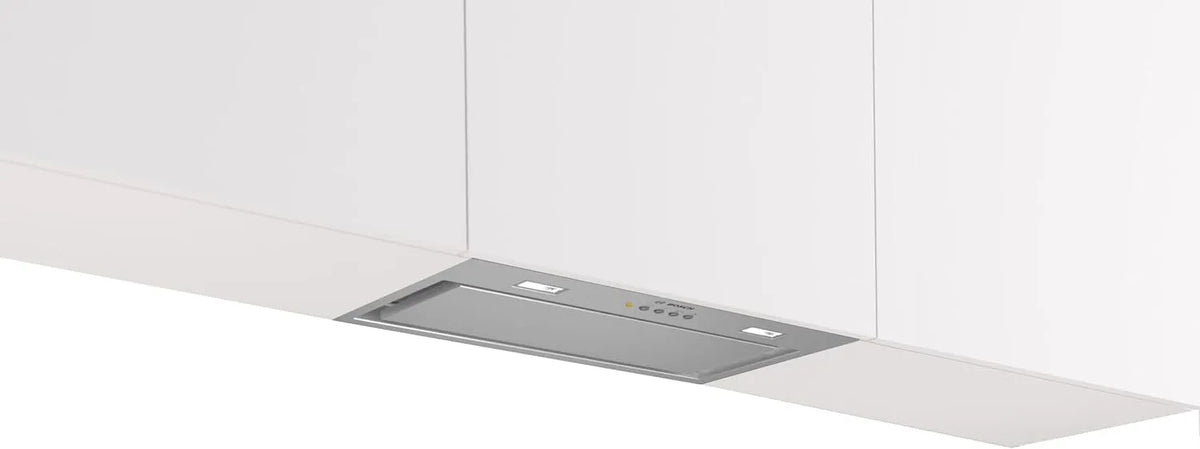 Bosch DLN56AC50, Digestoře, ová série 6, ventilační modul 52 cm, recirkulace vzduchu a vzduchu, LED, Stříbrná, 52 cm, 10 l, 2 x 1, 400 l