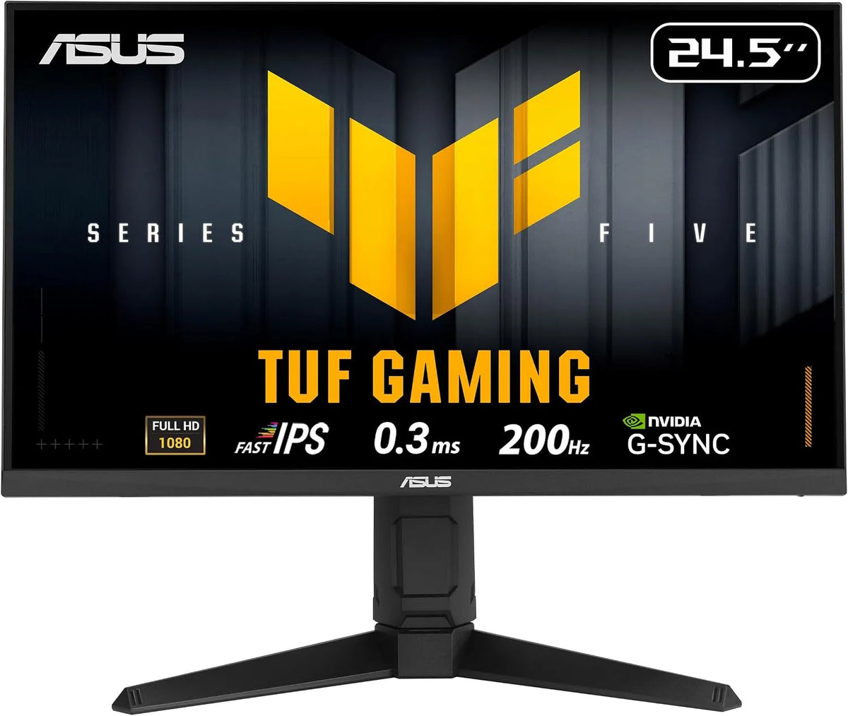 ASUS VG259QL5A, Monitory, TUF Gaming 25palcový Full HD Fast IPS 200Hz Monitor, Černá, Full HD, 200Hz, 24.5inch, 1920 × 1080