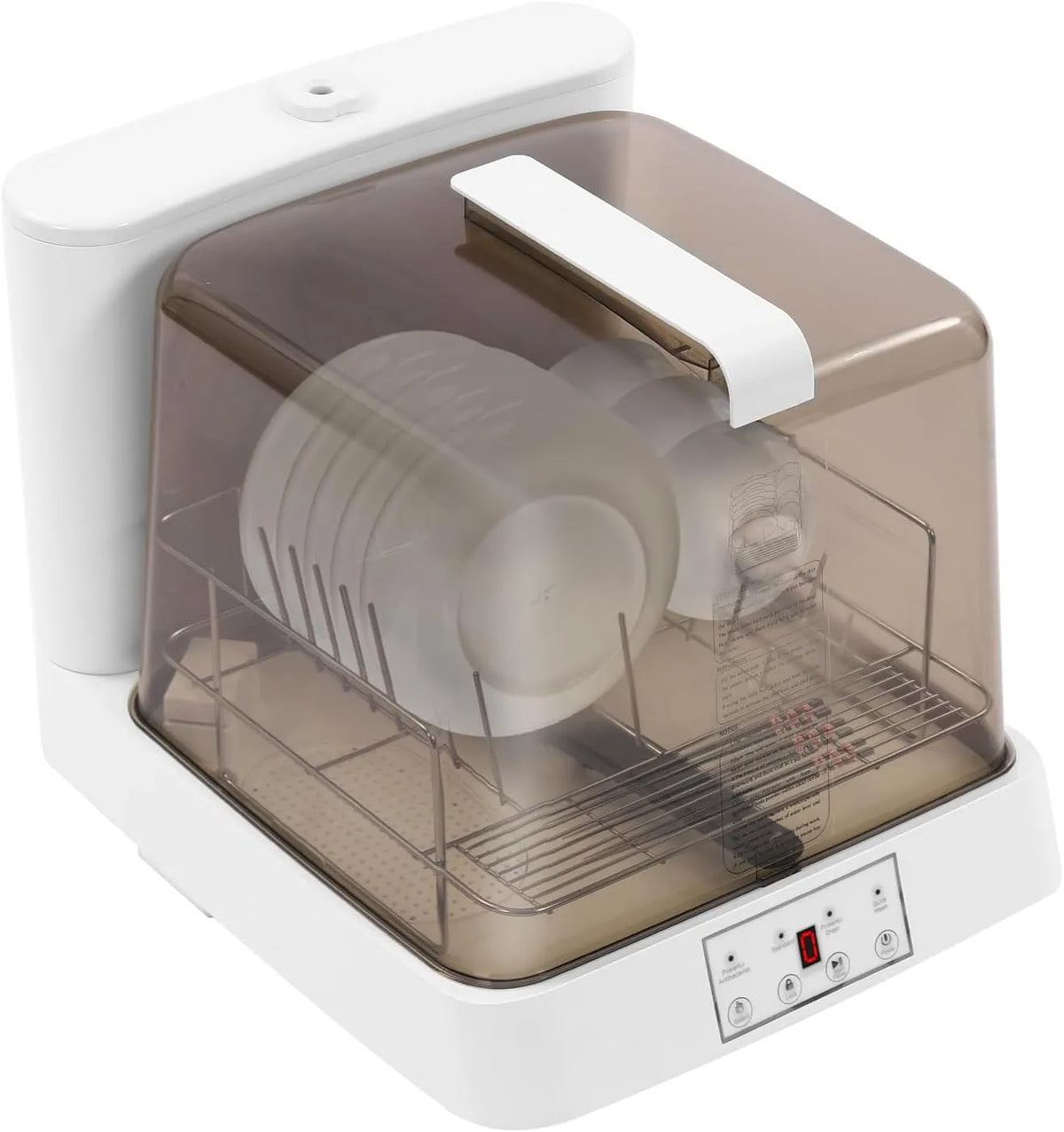 HUOMMGS, Stolní myčky nádobí, 800W Mini Myčka nádobí Mini Myčka nádobí 4-5 Vlastní-Made tabulka Myčka nádobí se, Bílá, 800W, 5 V, 1.59 g, 240V