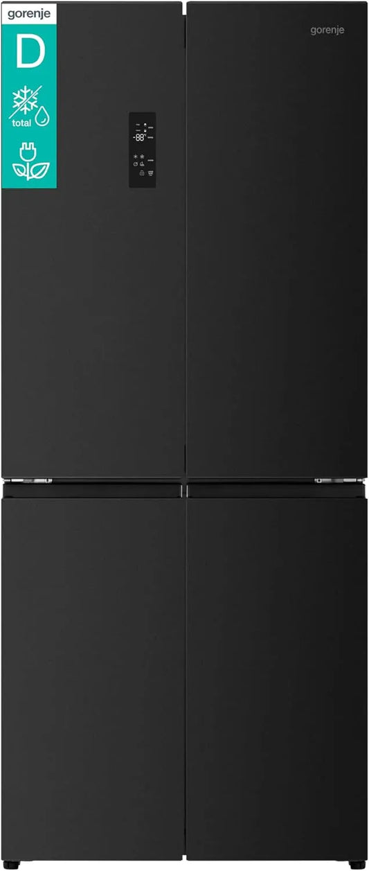 Gorenje NRM819D61BX, Mrazničky, Cross dveře, 460L, CrispZone with support ovládání, Fresh box with multifunkční, Černá, 4 × 190 × 65 cm