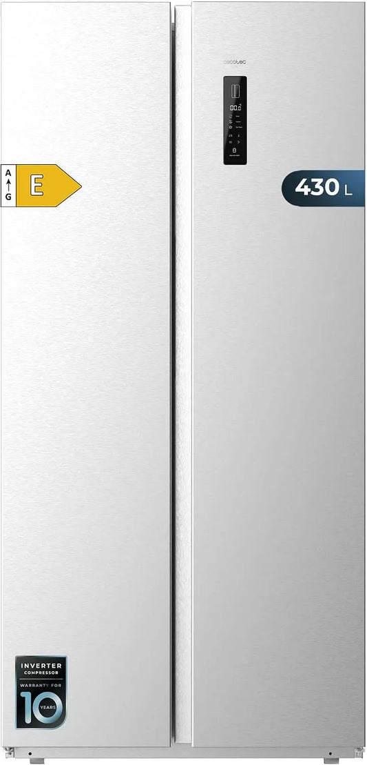 Cecotec, Mrazničky, Side-By-Boční Lednice Bolero CoolMarket SBS 430 Inox E. 430 L, Celkem žádný, Stříbrná, 430 L