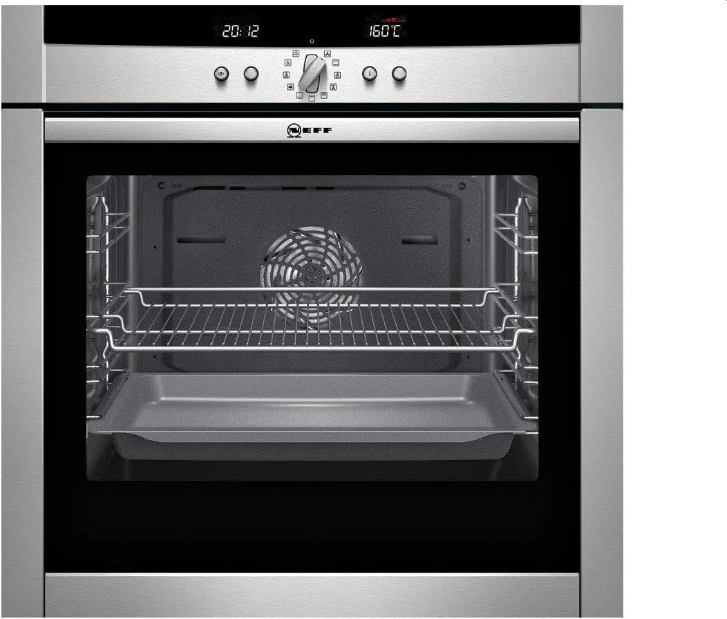Neff, Trouby, SHE 4542 N - Trouby (built- in, elektrické, A, nerezová ocel, rotatable, přední), Stříbrná, 67 L, 3680 W, 50Hz, 230V