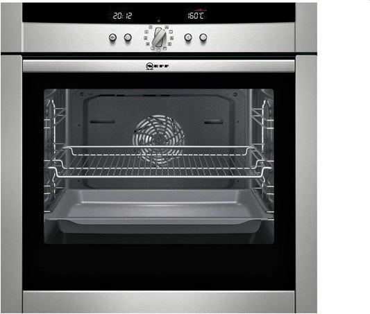 Neff, Trouby, SHE 4542 N - Trouby (built- in, elektrické, A, nerezová ocel, rotatable, přední), Stříbrná, 67 L, 3680 W, 50Hz, 230V