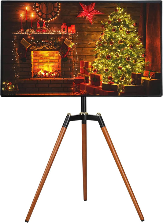 ETHU, Stojanové nohy, 40kg TV stojan až 40 kg, TV stativ pro 32-65 palců zakřivený TV, Černá, 40kg, OLED, 100x100, 200x200