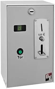 Beckmann EMS-57 50CENT, & Rozdělovače mincí, MP TE Mince stroj pro 50 centových mincí, s otevíráním dveří, nastavením času a, Černá, 56 l, 3x 10