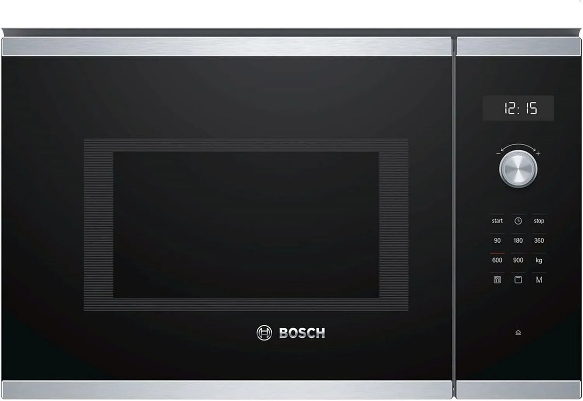 Bosch BEL554MS0, Samostatné mikrovlnné trouby, 5cm série 6 built- in mikrovlnné-v mikrovlnném provedení, 38 x 59 cm, 900 W, Stříbrná, 5cm