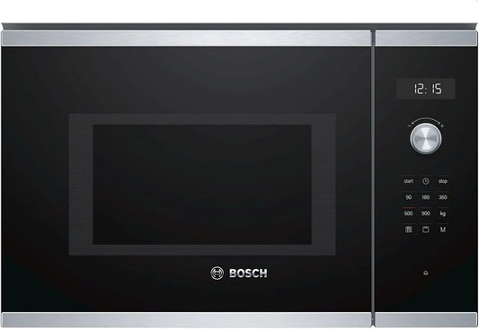Bosch BEL554MS0, Samostatné mikrovlnné trouby, 5cm série 6 built- in mikrovlnné-v mikrovlnném provedení, 38 x 59 cm, 900 W, Stříbrná, 5cm