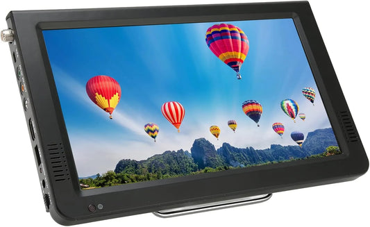 VBESTLIFE 10-Zoll-Fernseher, TV a domácí kino, Přenosná 10palcová TV s anténou, 1024 X 600 autoTV s ATSC tuner, Podporuje VGA, Černá, 1024 X 600