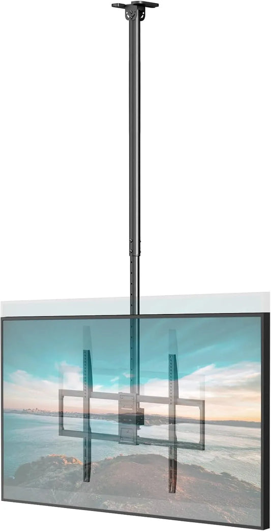 Putilsen Mount, Nástěnné a stropní držáky, TV stropní podpěra pro 50- 100 ', únosnost 80 kg, VESA 800x600, Černá, 100 ', 80 kg, 800x600