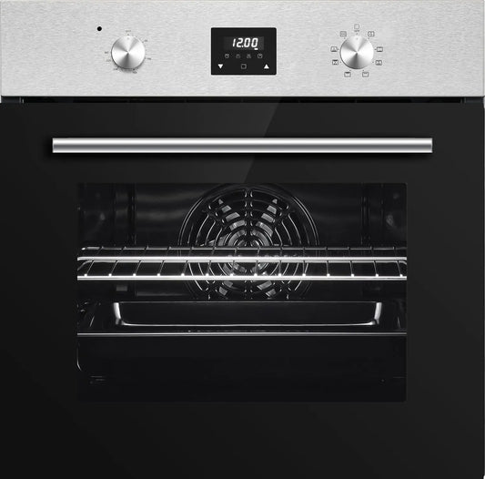 PKM EB7IXD, Trouby, Built- in Pečení Pečicí trouba - 64 litrů - 8 Function - Timer - LED displej, Černá / stříbrná, 64 l, 2200 W, 240 V, 150 cm