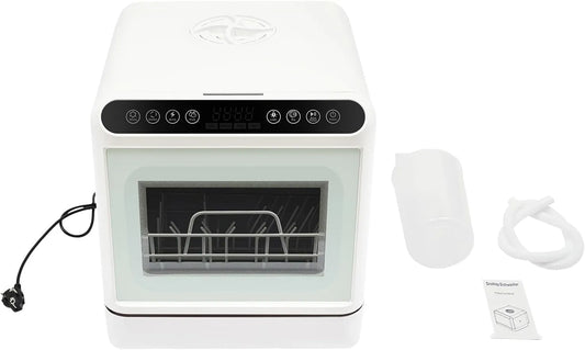 SICHENSH, Stolní myčky nádobí, 1100W Stolní myčka nádobí, Přenosná malá stolová myčka nádobí, Mini myčka nádobí, Bílá, 1100W, 1.32g, 0, 58 kW