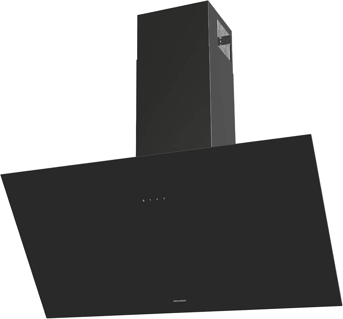 Oranier, Nástěnné digestoře, Oranžová bezhlavá kapota 90 cm černá - dokovací kapota s ovládáním dotyku, Černá, 90 cm, 896 mm, 402 mm, 367 mm
