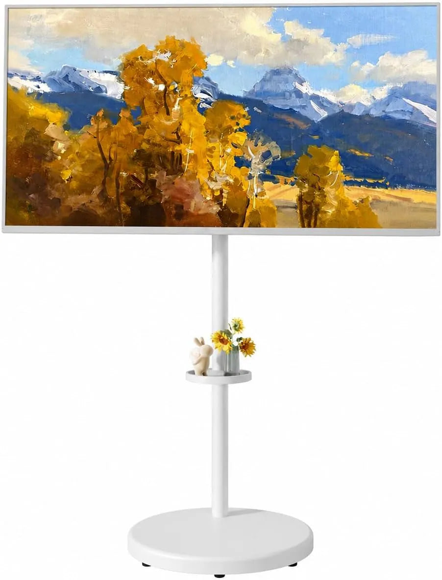 ECOTINY, Stojanové nohy, Vysokostavitelný stojan na válcovnu pro 370- 86 palců TV, Černá, 120 cm, 8 cm, 2L