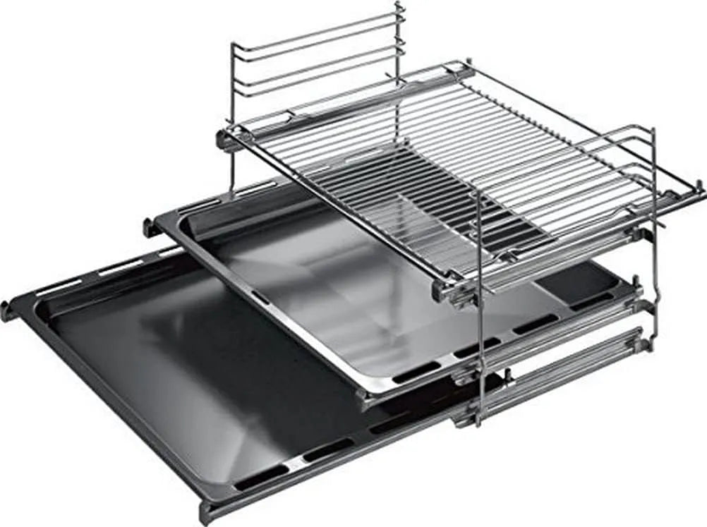 Siemens HZ438301, Příslušenství a náhradní díly pro sporáky, teleskopická nerezová ocel, Stříbrná, 60 cm, 42cm