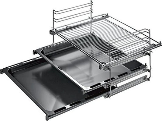 Siemens HZ438301, Příslušenství a náhradní díly pro sporáky, teleskopická nerezová ocel, Stříbrná, 60 cm, 42cm