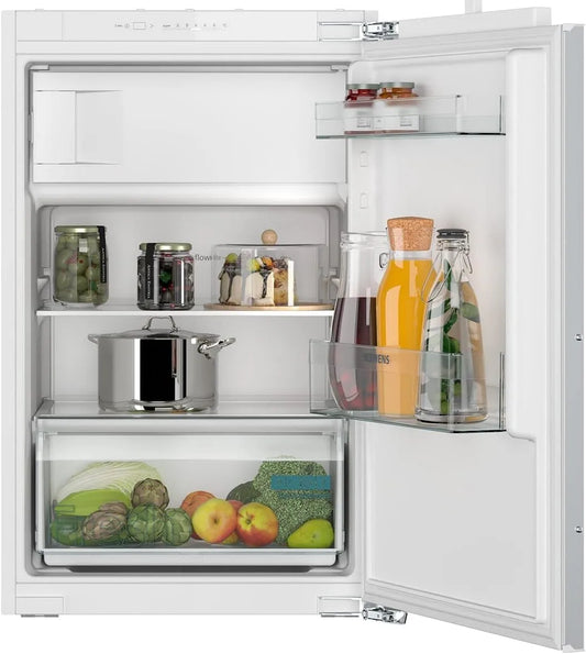 Siemens KI22L2FE1, Kombinované chladničky s mrazákem, Staveb- v chladničce s mrazákem, Bílá, 22L, 88 cm, 119 l, 104 l