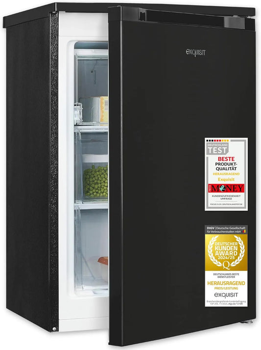 Exquisit GS581-051C, Mrazničky, Excelentní Mrazicí box - 85 l užitečné kapacity - černá, 85 l, 5 kg, 39 dB, 5 x 54