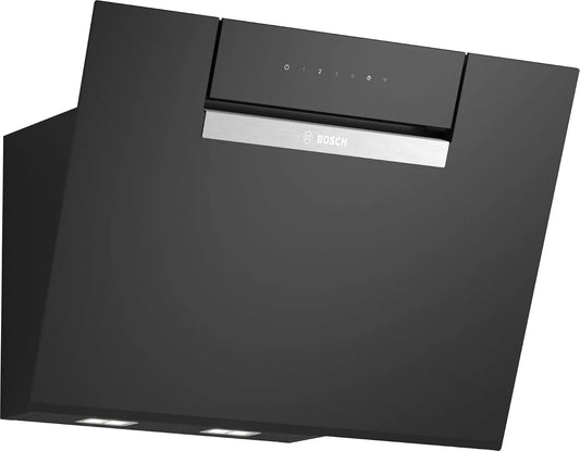 Bosch DWJ67FN60, Nástěnné digestoře, série 4 Smart range hood, 60 cm široký, wall- eating Made in Germany, oběh, Černá, 60 cm, 502 l