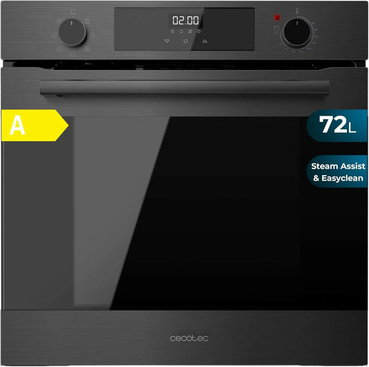 Cecotec M226000, Trouby, Bolero Hexa Multifunkční pec, integrovatelná, 60 cm, Matt A, 2800 W, 72 l, 7, Černá, 1 l
