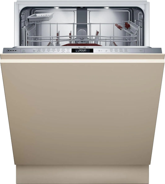 Neff S257EAX00E, Myčky nádobí, 60 cm, N 70, Plně integrovaná myčka, příbory, košík, Made in Germany, automatické, Stříbrná