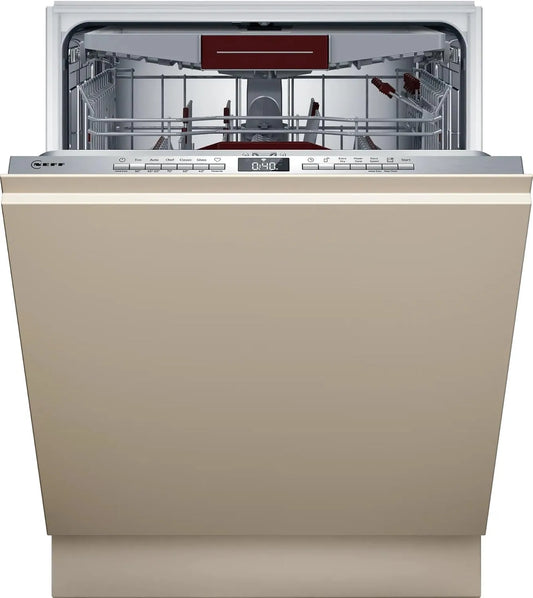 Neff S155ECX15E 70oC, Myčky nádobí, 60 cm, N 50, Plně integrovaná myčka, myčka na nádobí Made in Germany, zásuvka na, Stříbrná