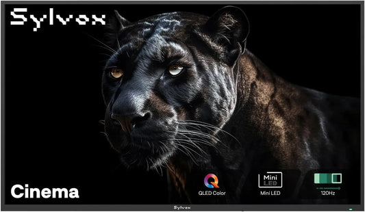 SYLVOX, Televizory, Outdoor TV, 55 'Mini LED QLED TV Outdoor, IP55 Vodotěsné, Černá, 55 ', Mini LED, QLED, 55 V