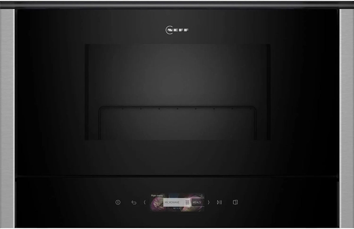 Neff NR4GR31N1, Mikrovlnné trouby s grilem, 60cm, N 70, vestavěný mikrovlnný, integrovatelná mikrovlnná trouba s grilem 40 x, Stříbrná, 4G