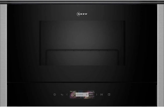 Neff NR4GR31N1, Mikrovlnné trouby s grilem, 60cm, N 70, vestavěný mikrovlnný, integrovatelná mikrovlnná trouba s grilem 40 x, Stříbrná, 4G