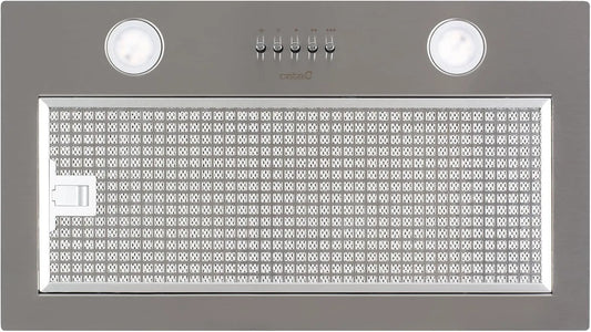 CATA, Nástěnné digestoře, G 50 LUX X rozsah kapoty Mechanické tlačné tlačítka 3 extrakční fáze Vysoce, Stříbrná, 50 L, 65 cm, 33x42x65 cm