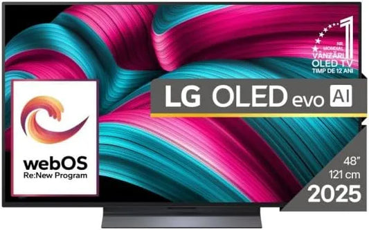 LG 48C52LA, Televizory, OLED TV EVO, 4K Smart, jasnější booster, Ultra HD, 4K, HDR, 105 cm, model 2025, Černá, OLED, 52L