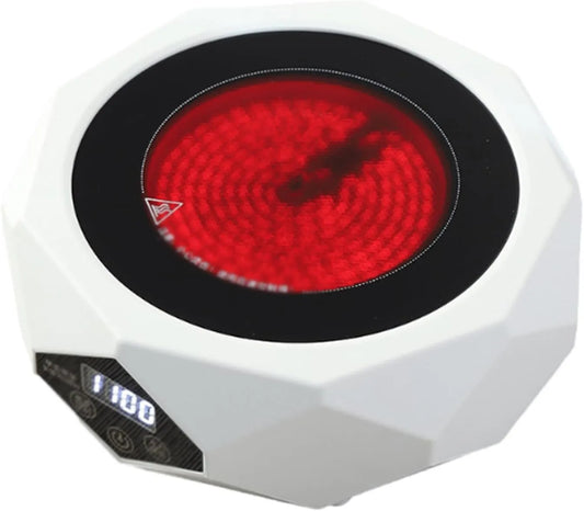 OSMARI, Horké desky, 1100W Elektrické vytápění Čaj stroj Touch Smart Multifunkční elektrický čaj, Bílá, 1100W, 220V, 50Hz, 11 cm