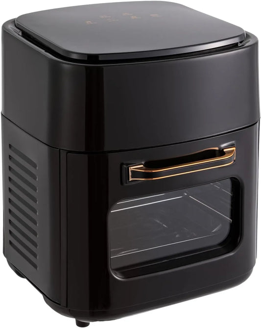 Dettchan, Horkovzdušné fritézy, černá Air Fryer Pevna, 15L 1400W Instant Pot Smart Air Fryer Sporák, pro domácí, Černá, 15L, 1400W, 370.5mm