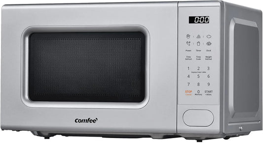 Comfee CM-E202CC, Samostatné mikrovlnné trouby, Digitální mikrovlnná trouba, 700 W, 20 l, 6 přednastavených menu, Express Cook, Šedá