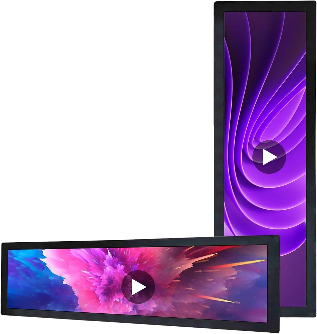 VSDISPLAY, Monitory, 72.6 cm 28.6 palců 1920x540 Přenosný LCD monitor IPS, Černá, 72.6 cm, 1920x540, 748 x 245, 5 x 45