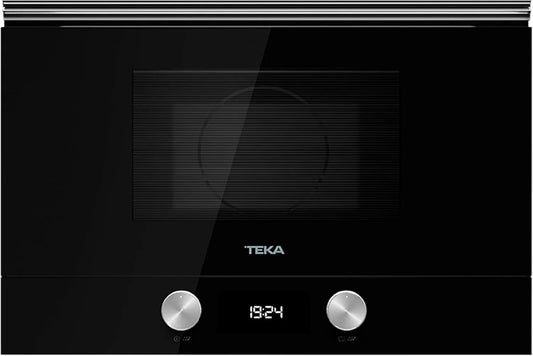 Teka, Mikrovlnné trouby s grilem, budova v mikrovlnné troubě s grilem 38 cm, Černá / stříbrná, 38 cm, 22 l
